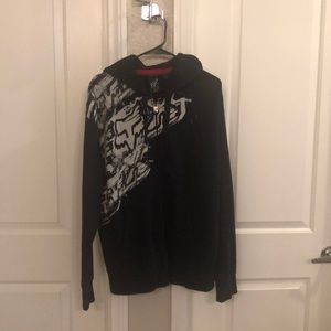 Black Zip up Hoodie